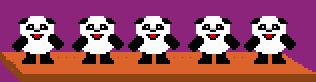 These pandas dance to the Bunny Hop music