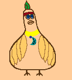 Princess Pigeon Feathers the computer expert!