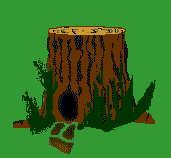 Nuber's tree trunk home